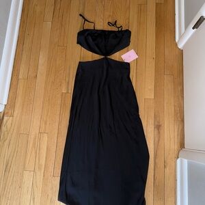 NWT Hello Molly satin cut out dress